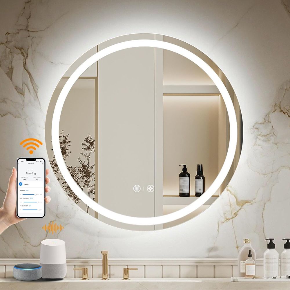Rattan Mirror Round - 24