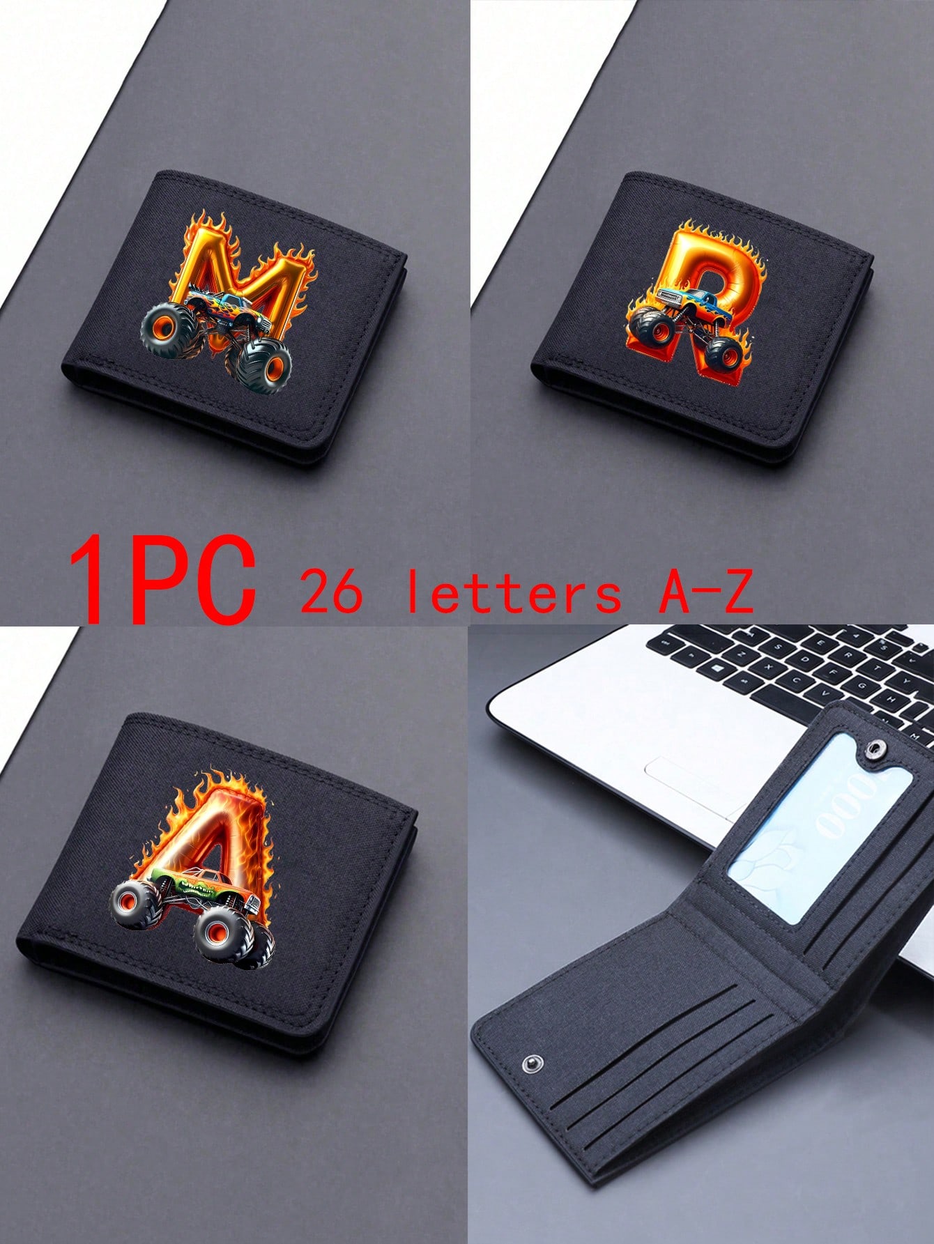 Interior Design Its - 1PC This Zip-Close Wallet, Featuring Car