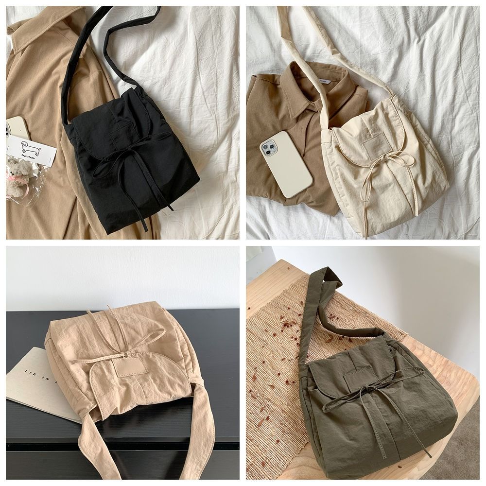 Korean Style Flap Nylon Bow Cr - Interior Design Style ulasan dan harga