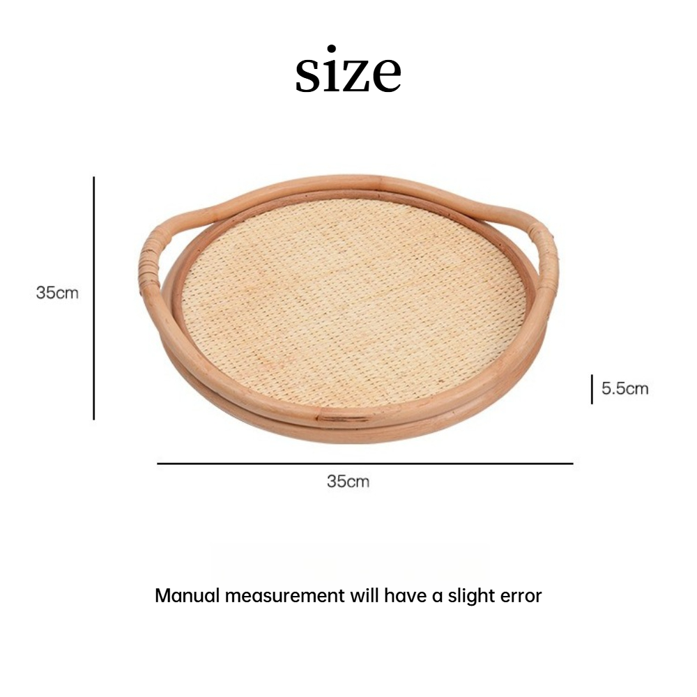 Natural Rattan Woven Tray, Sto - Rattan Tray Handle ulasan dan harga