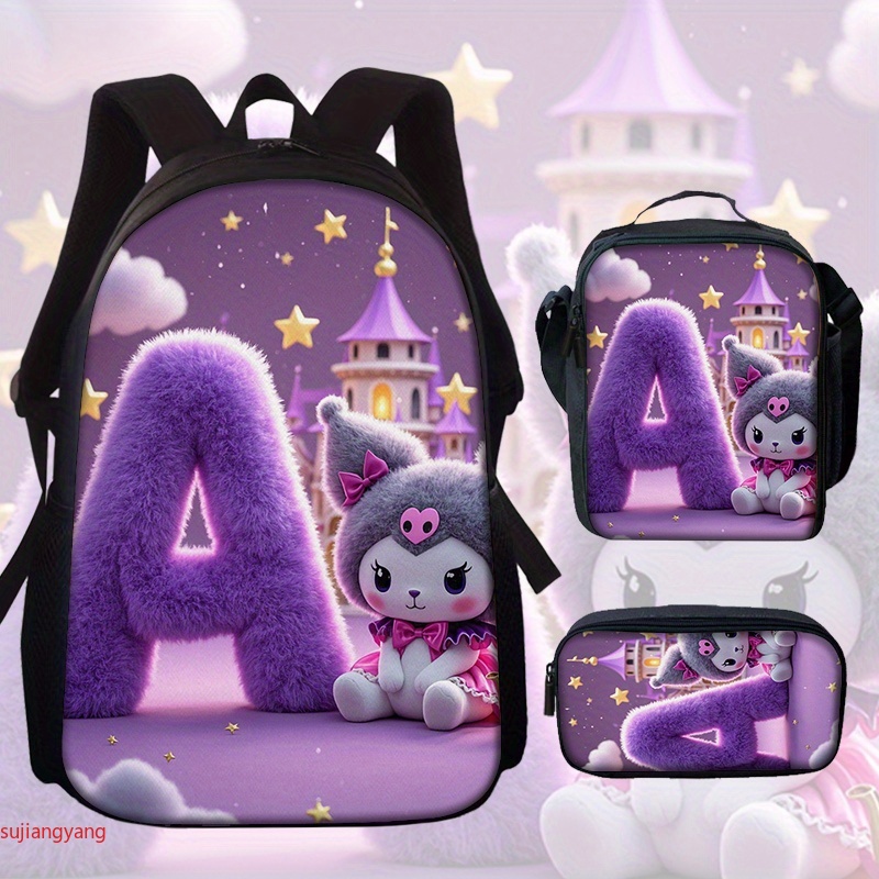 3pcs Kuromi Letter-Themed Back - Interior Design Its ulasan dan harga