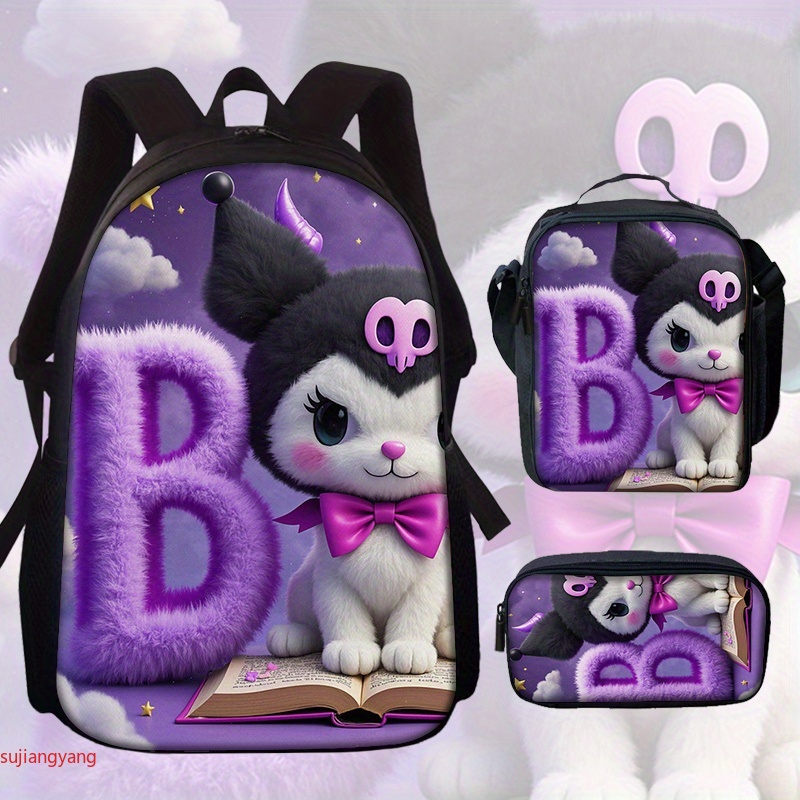 3pcs Kuromi Letter-Themed Back - Interior Design Its ulasan dan harga