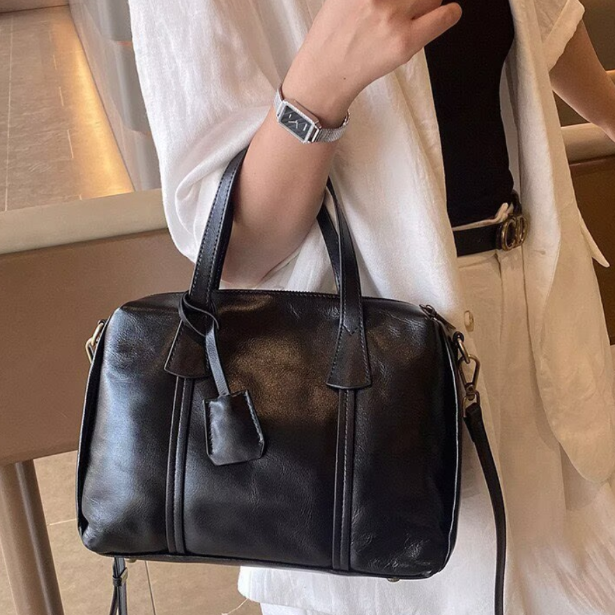 Vintage Real Leather Handbag F - Interior Design Style ulasan dan harga