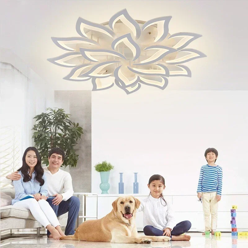Designer LED Petal Chandelier  - Interior Design Remote ulasan dan harga