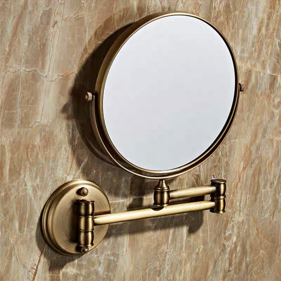 Black/Gold Brass Bathroom Mirr - Rattan Mirror Round ulasan dan harga