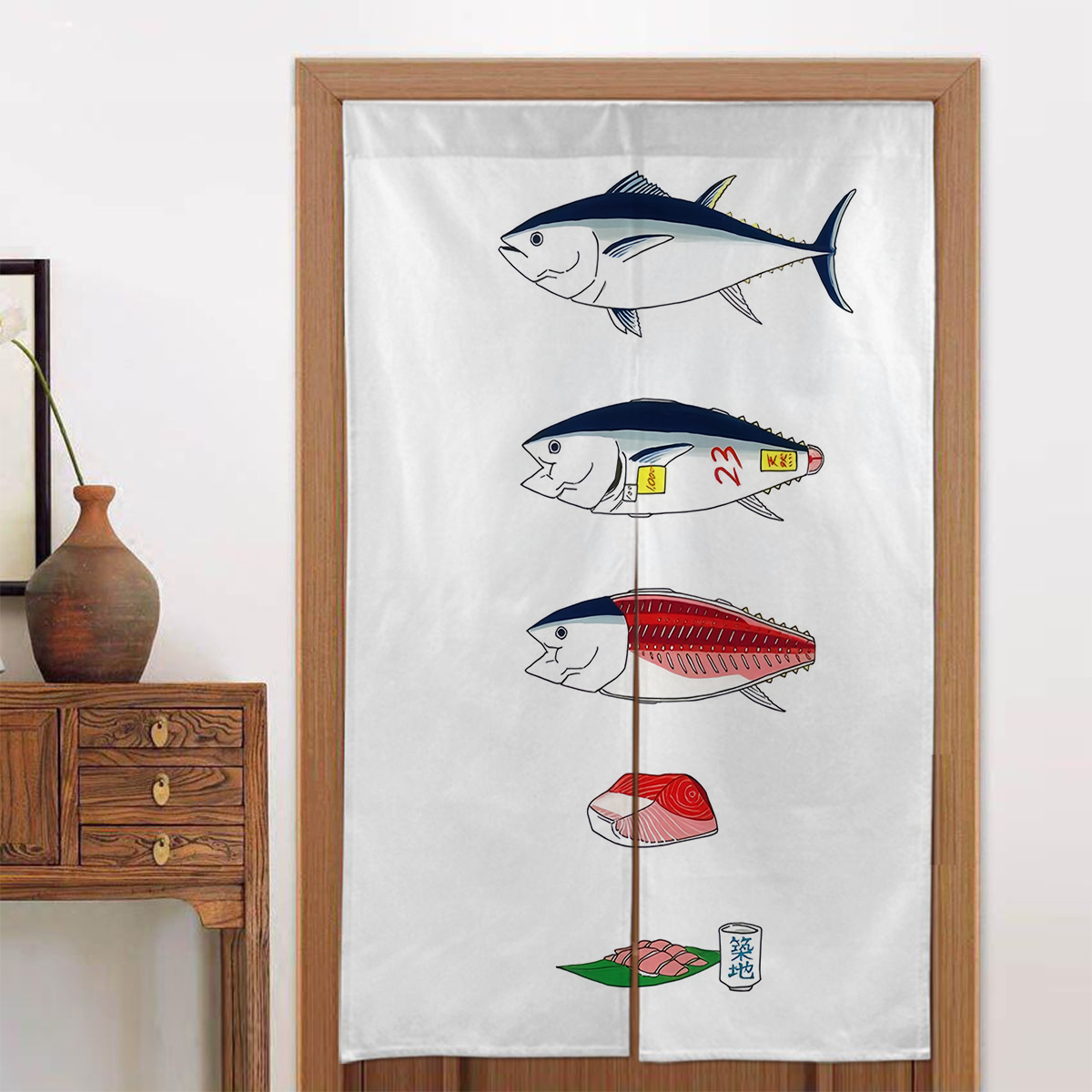 1pc Japanese Door Curtain, Jap - Interior Design Elements ulasan dan harga