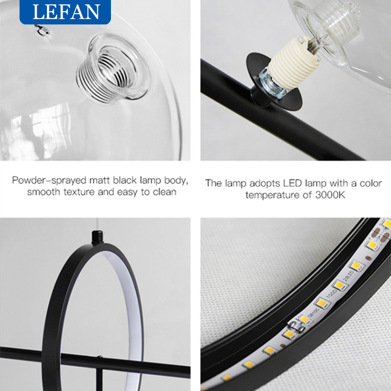 Nordic Style Modern Ring Glass - Interior Design Elements ulasan dan harga