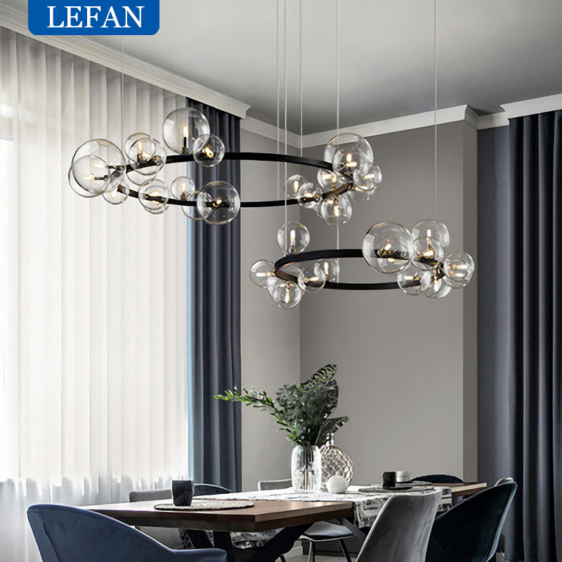 Nordic Style Modern Ring Glass - Interior Design Elements ulasan dan harga