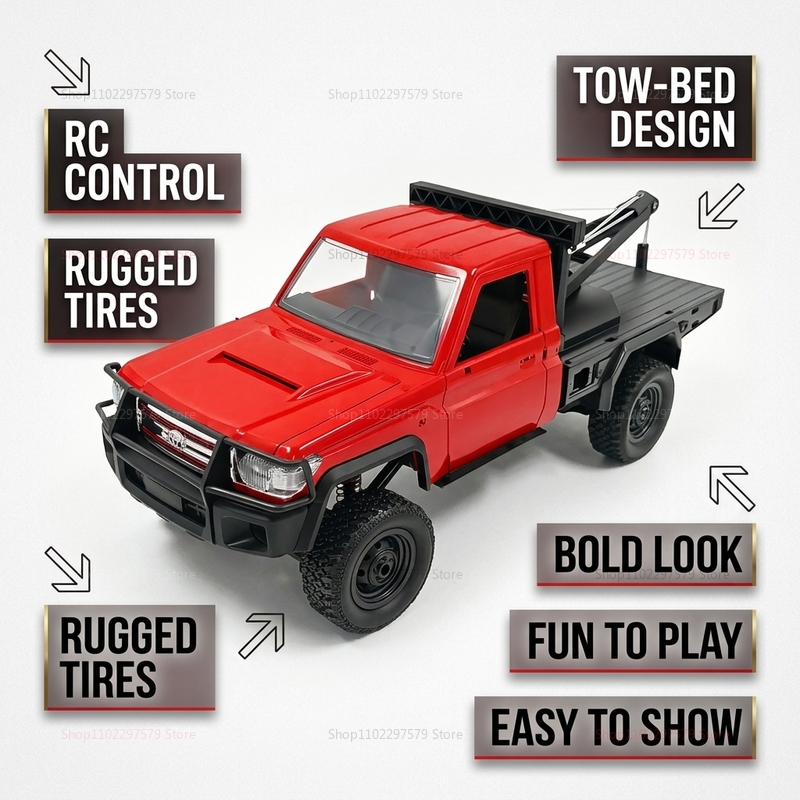 New MN82T RC Crawler 2.4G 4WD  - Interior Design Remote ulasan dan harga