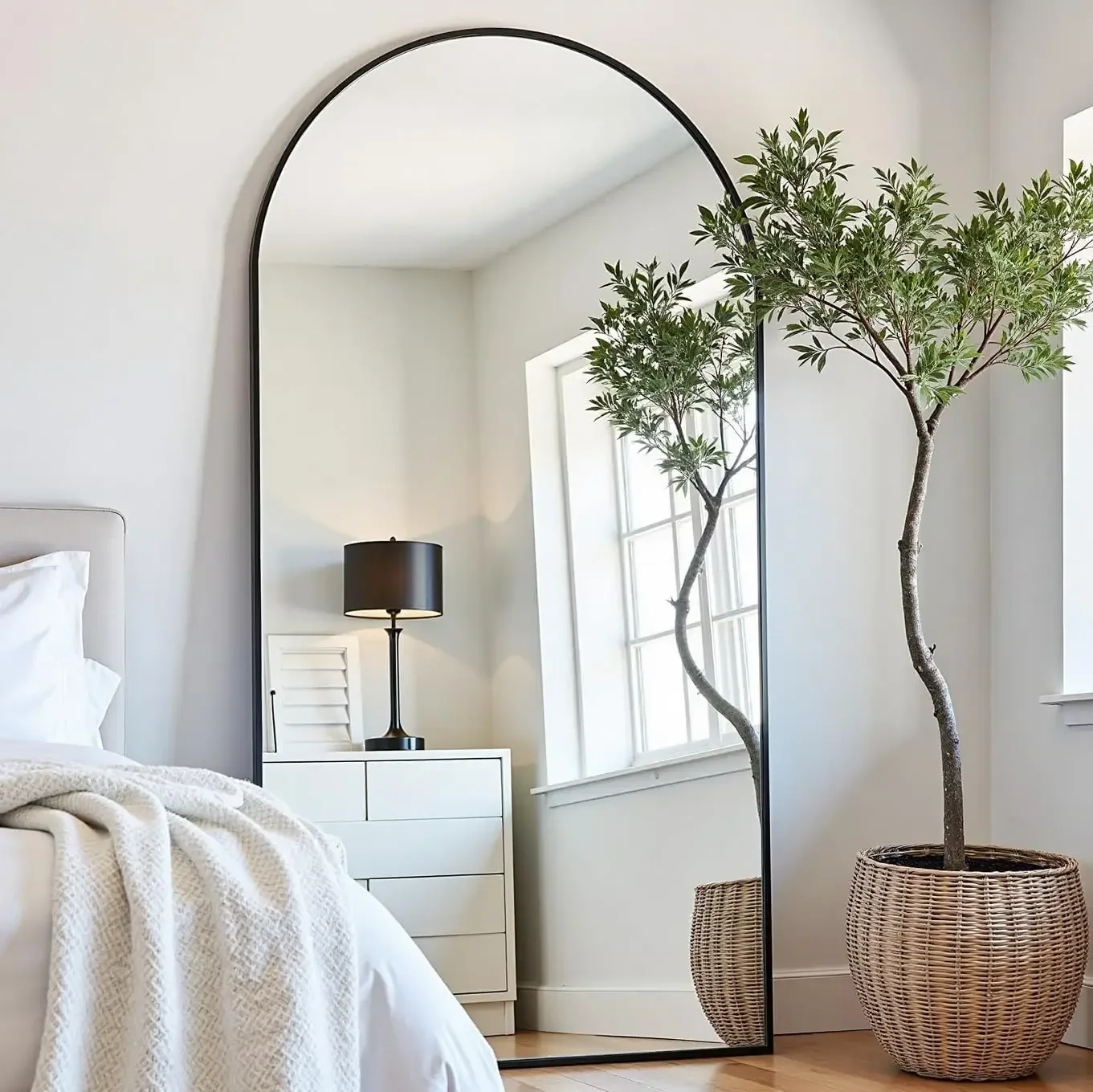 Arched Full Length Floor Mirro - Arch Mirror Leaning ulasan dan harga