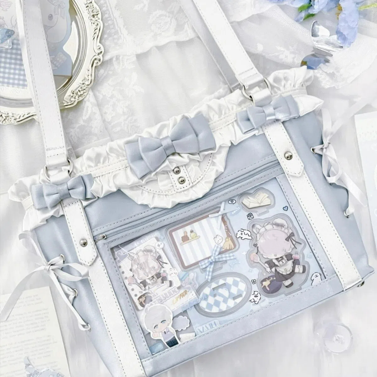 New Sweet Preppy Style Shoulde - Interior Design Style ulasan dan harga