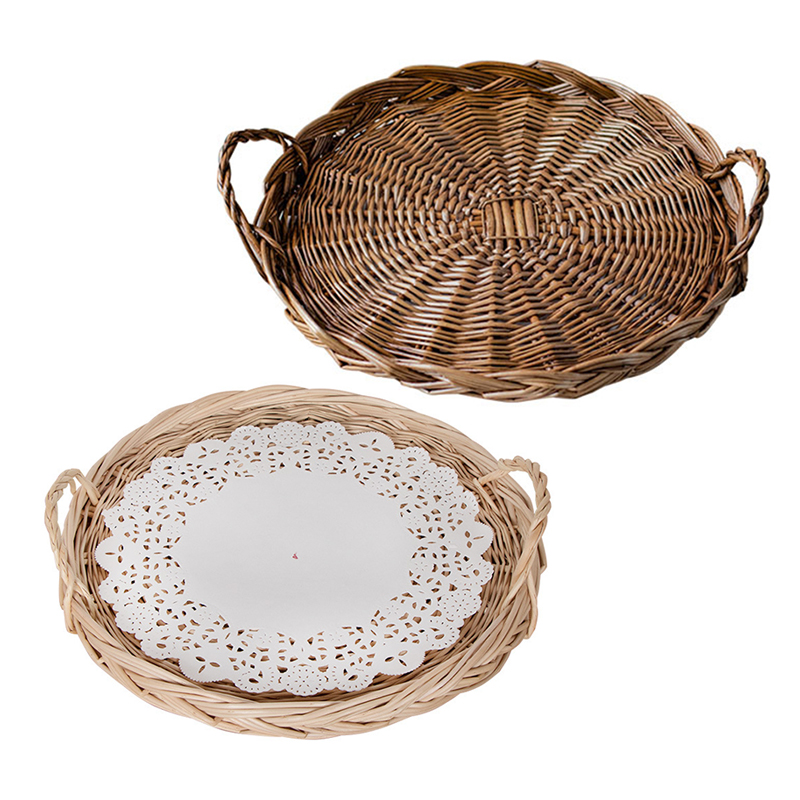 Vietnamese Wicker Basket Ratta - Rattan Tray Handle ulasan dan harga