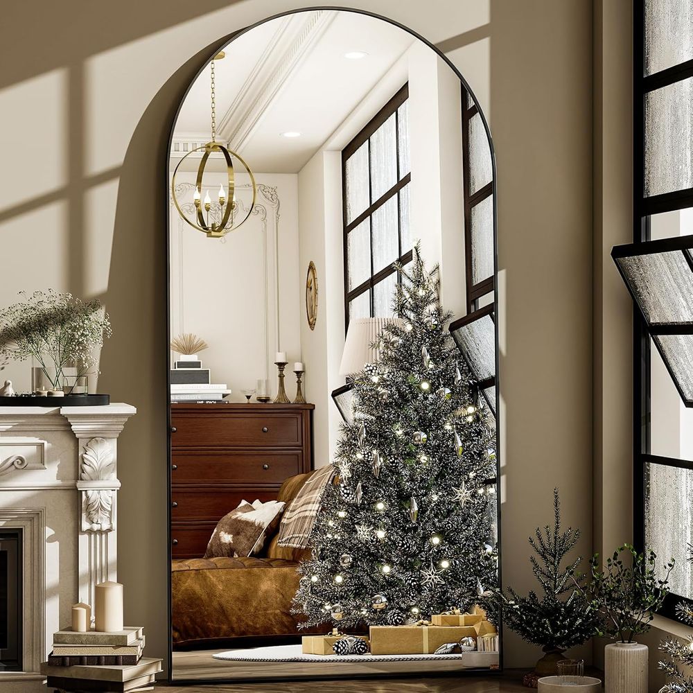 Large 76x46 Arch Floor Mirror  - Arch Mirror Leaning ulasan dan harga