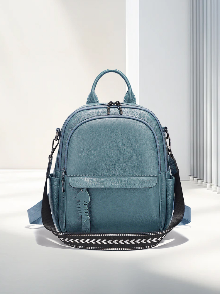 Zency Genuine Leather Backpack - Interior Design Women ulasan dan harga