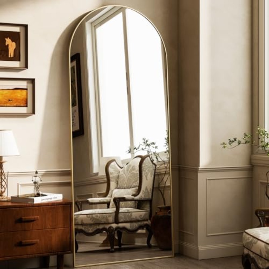 Full-length arched mirror for  - Arch Mirror Leaning ulasan dan harga