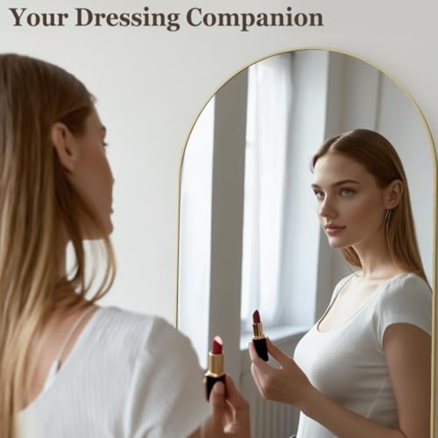 Full-length arched mirror for  - Arch Mirror Leaning ulasan dan harga