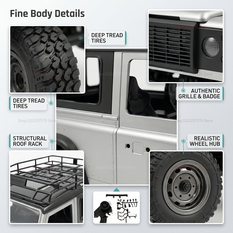 1/12 4WD RC Crawler MN98 MN99s - Interior Design Remote ulasan dan harga