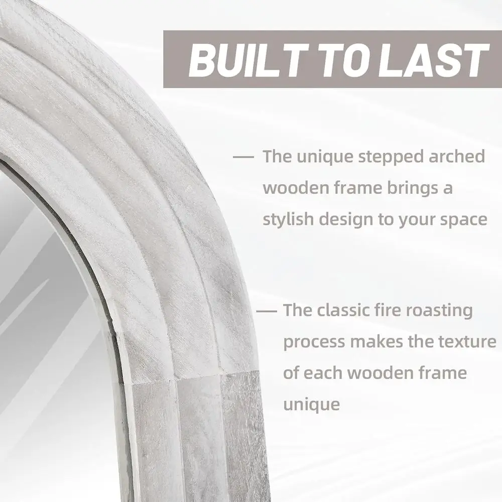 Arched ull Length Mirror with  - Arch Mirror Leaning ulasan dan harga