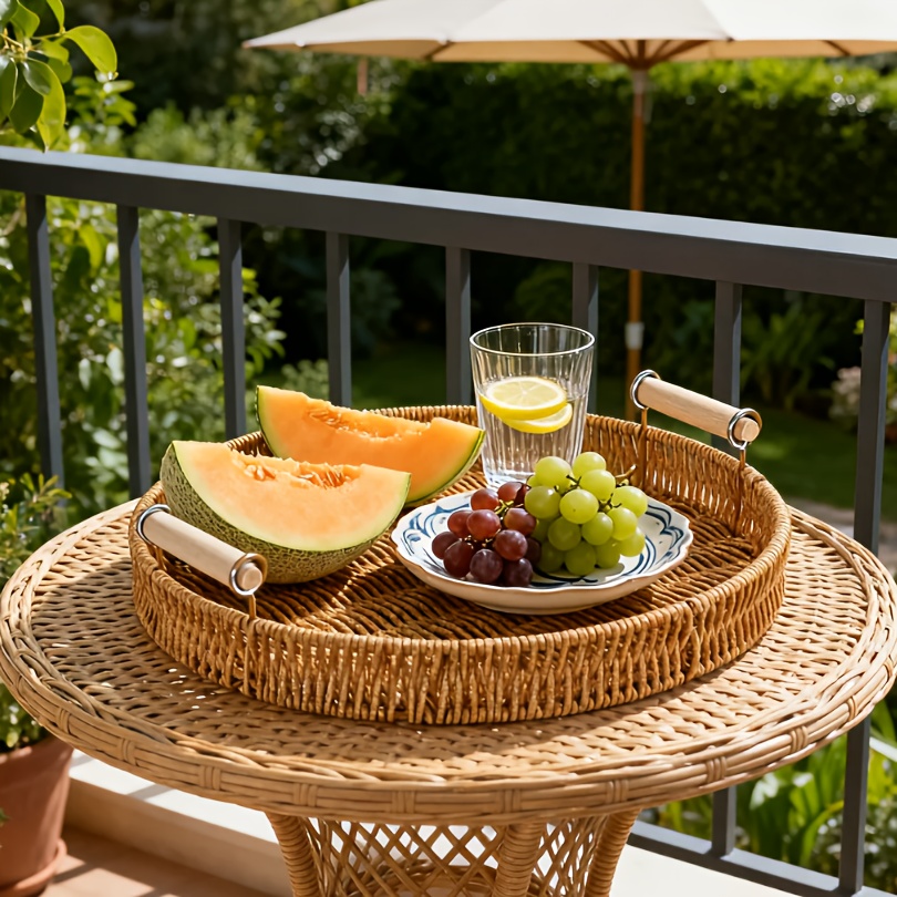 Spring Picnic Set with a Ratta - Rattan Tray Handle ulasan dan harga