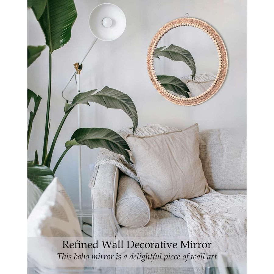 Round Hanging Rattan Circle Nu - Rattan Mirror Round ulasan dan harga