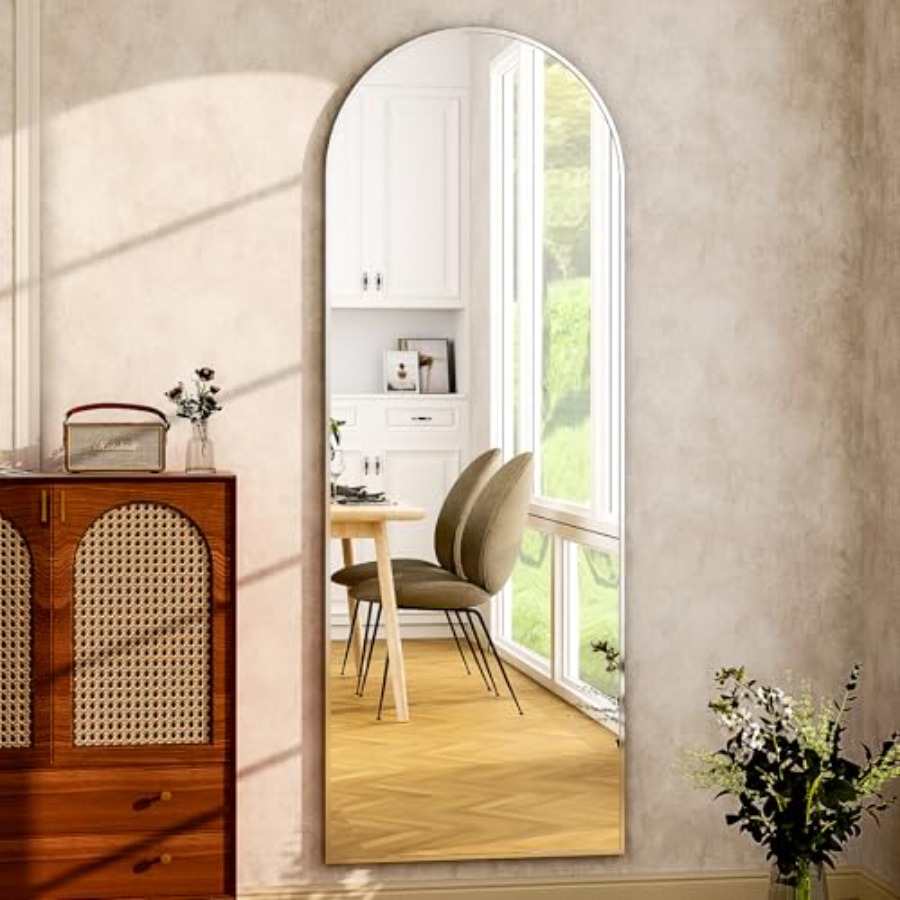 64x21 Arched Full Length Mirro - Arch Mirror Leaning ulasan dan harga