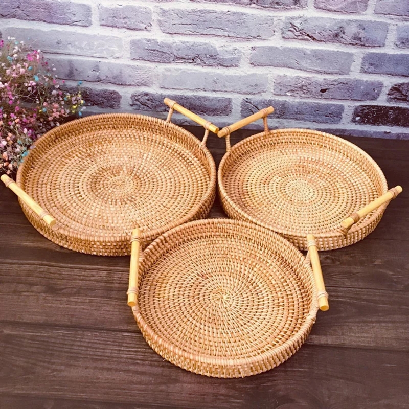Rattan Strap Handle Storage Ba - Rattan Tray Handle ulasan dan harga