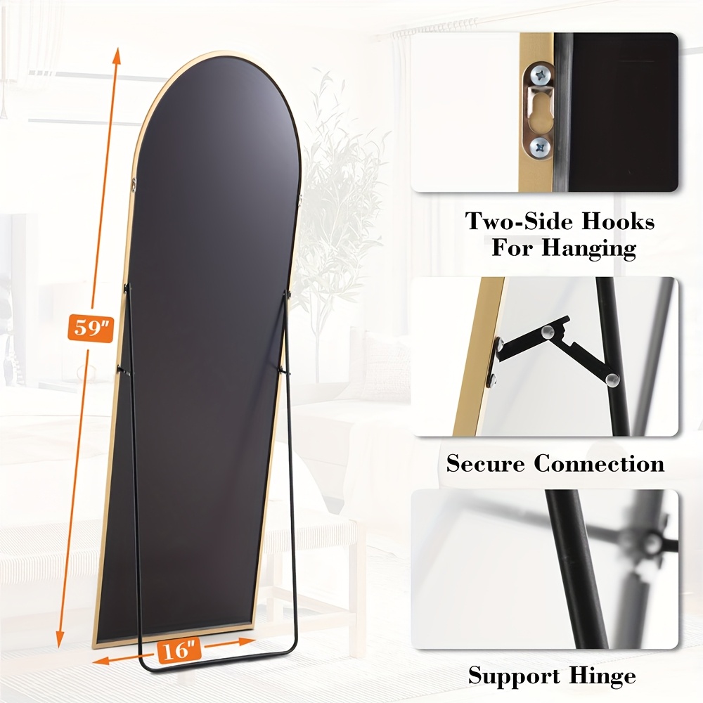 Arched/Rect Full Length Mirror - Arch Mirror Leaning ulasan dan harga