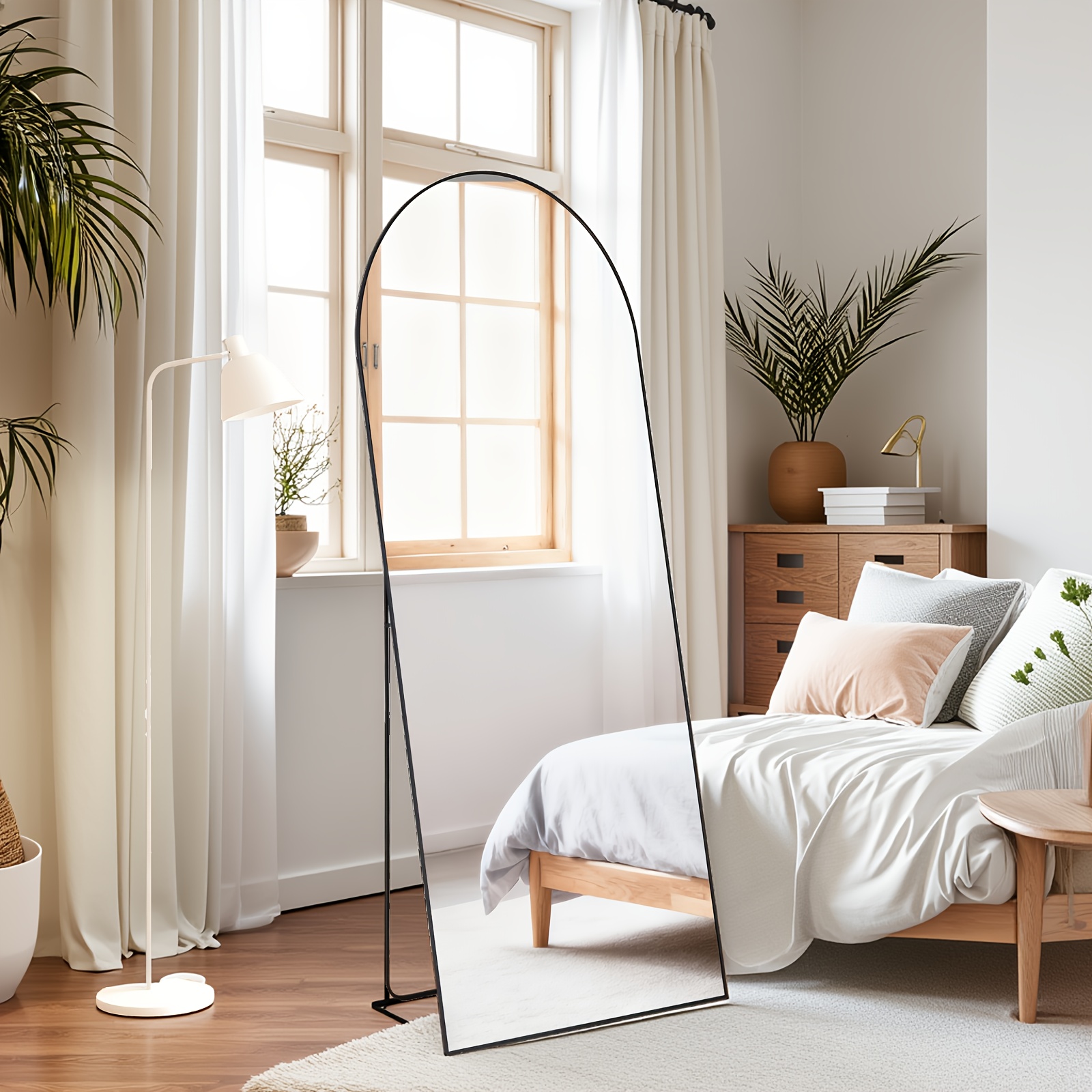 Arched/Rect Full Length Mirror - Arch Mirror Leaning ulasan dan harga
