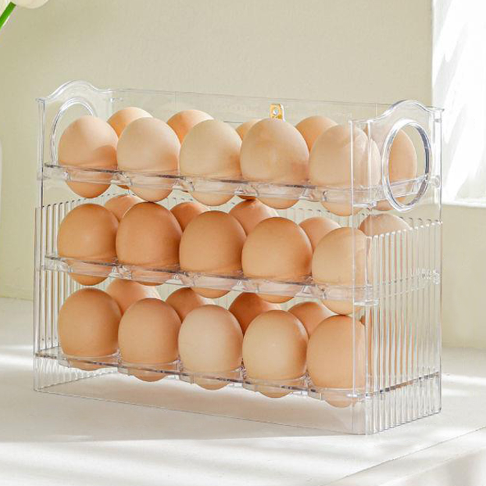 30 Grids Egg Storage Box Chick - Rattan Tray Handle ulasan dan harga