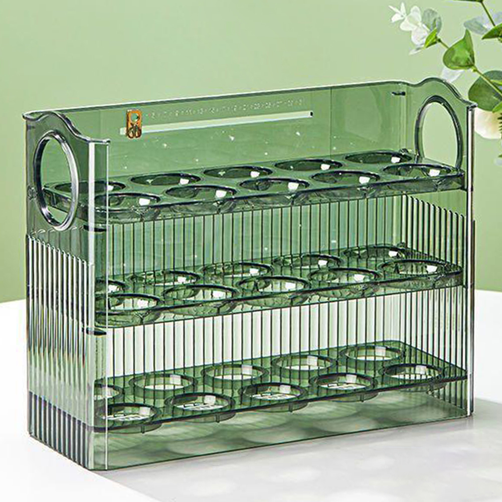 30 Grids Egg Storage Box Chick - Rattan Tray Handle ulasan dan harga