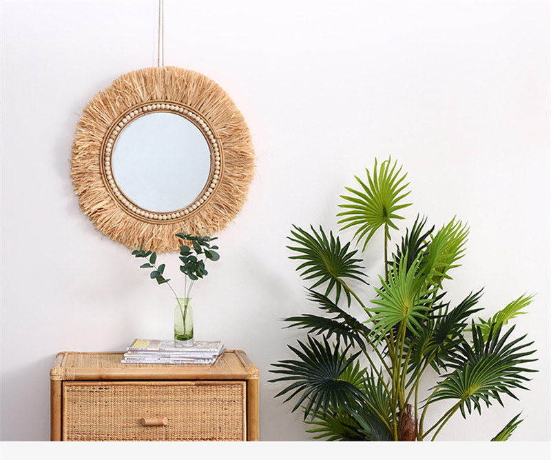 Rattan Decorative Mirrors for  - Rattan Mirror Round ulasan dan harga