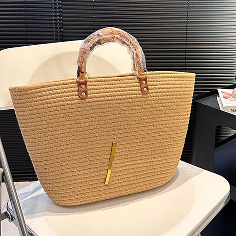 Woven Tote Bag Designer Straw  - Interior Design Its ulasan dan harga