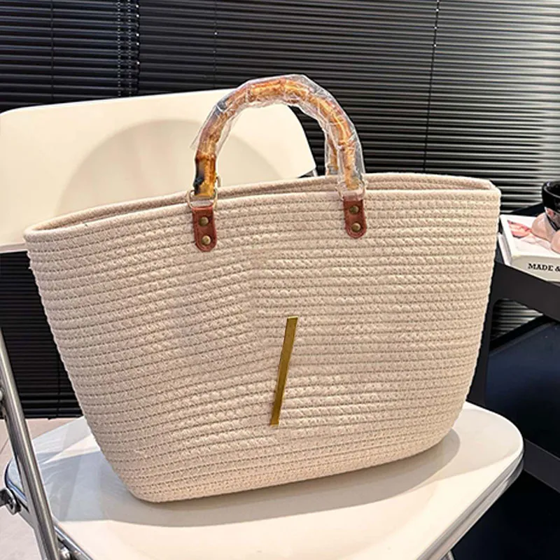 Woven Tote Bag Designer Straw  - Interior Design Its ulasan dan harga