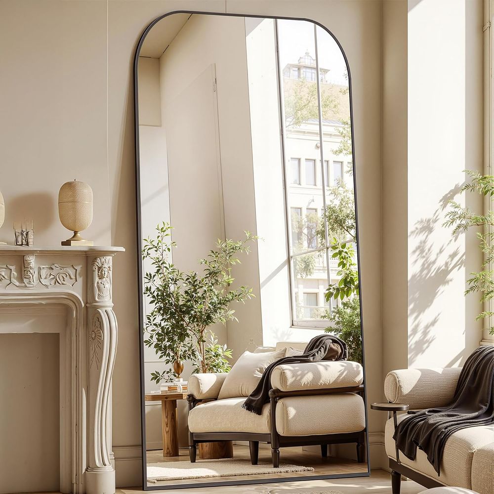 ull Length Mirror with Stand 7 - Arch Mirror Leaning ulasan dan harga